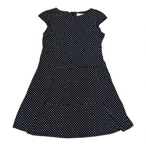 Olivia Matthews Navy Polka Dot A-line Dress 16